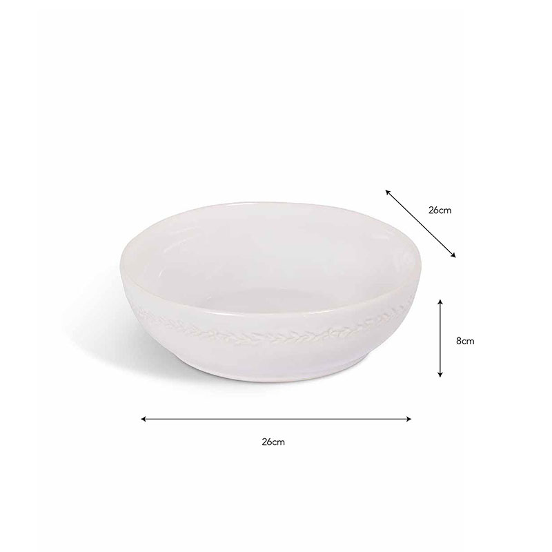 Overton Serving Bowl, D26cm, White-3