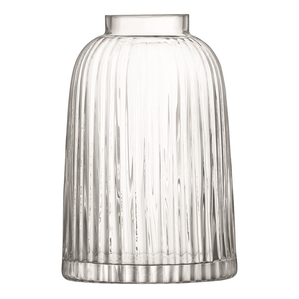 Pleat Vase, H20cm, Clear-1