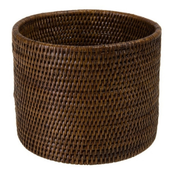 Planter, Rangoon, Rattan, Brown, Medium, Brown-0