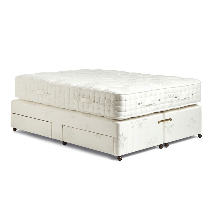 Deluxe bed 4 drawer, double, White-2