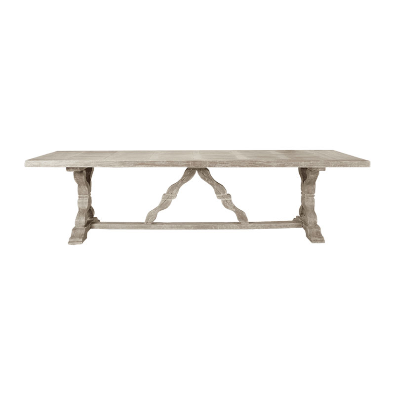 Conisbrough Dining table, L100 x W260 x H75cm, Grey-3