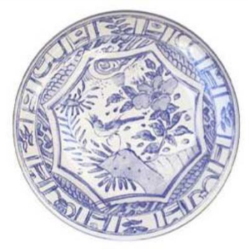 Gien- Oiseau Bleu, Side Plate, Set of 4-0