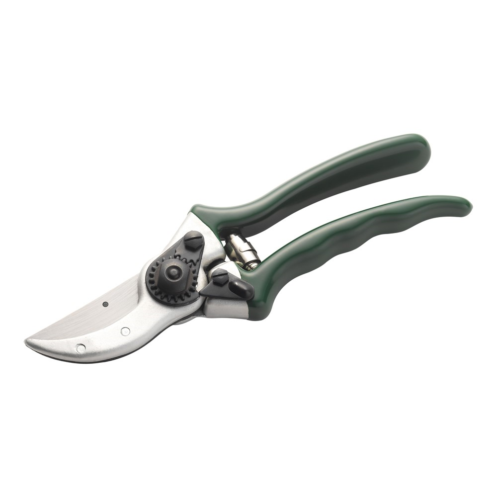 Heavy duty bypass secateurs, H21.5 x W6cm, Green/Silver-0