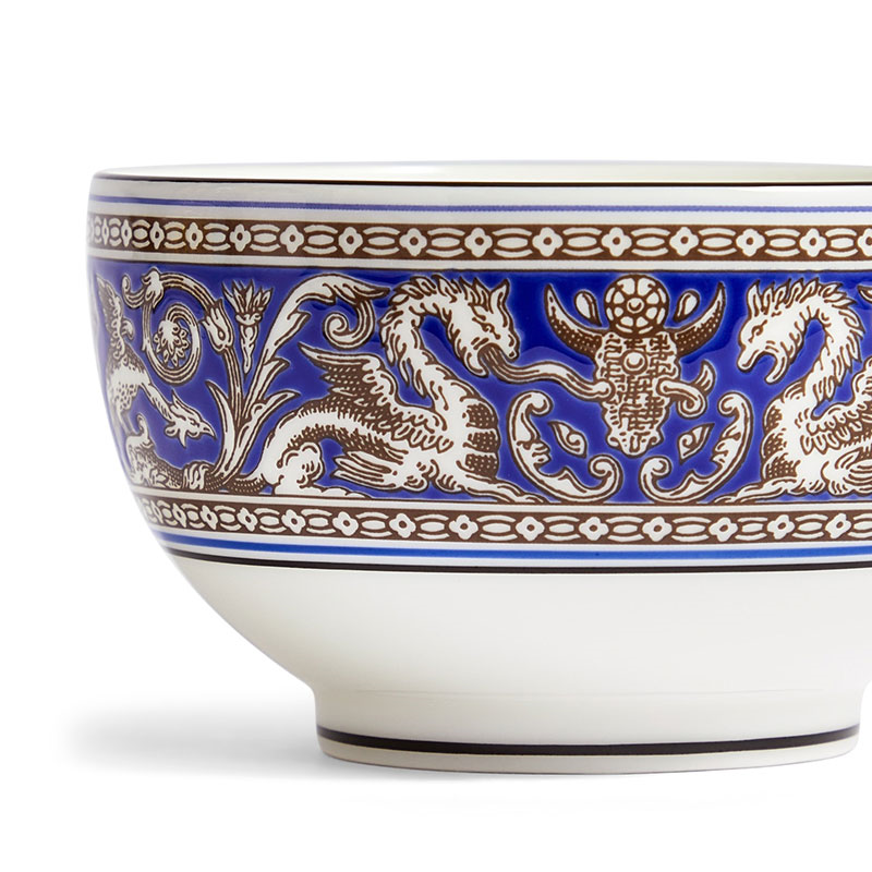 Florentine Rice Bowl, D10.5cm, Marine-3