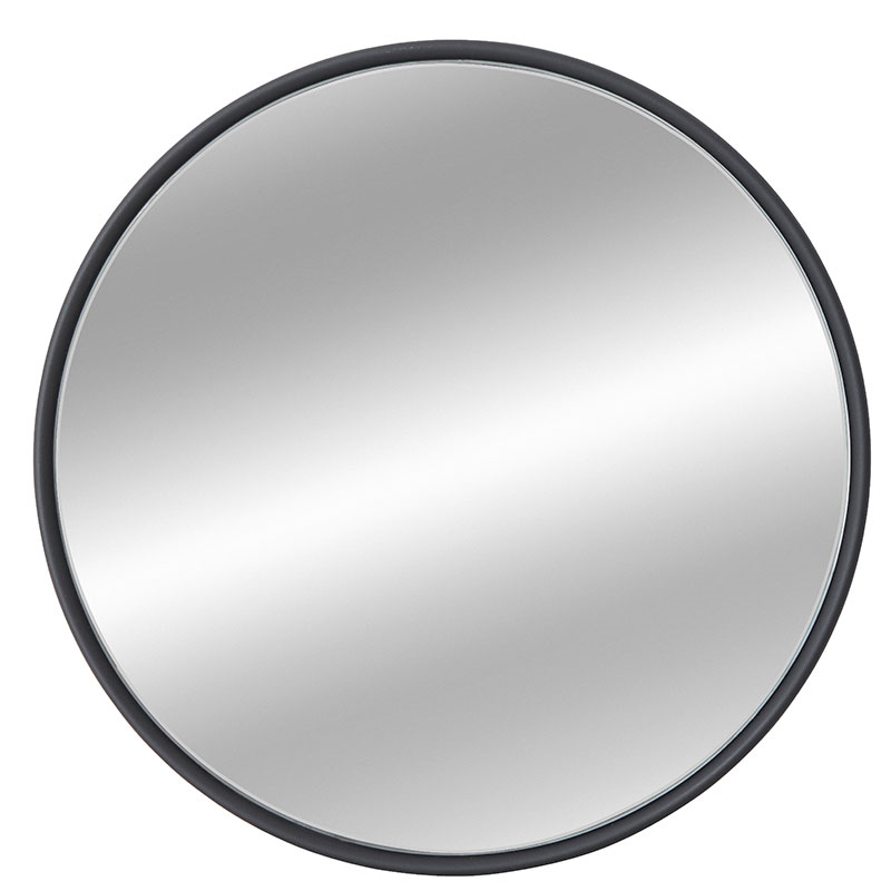 Marton Round Mirror, D46cm, Black-1