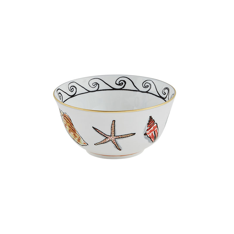 Il Viaggio Di Nettuno Rice Bowl, D11cm, White-2