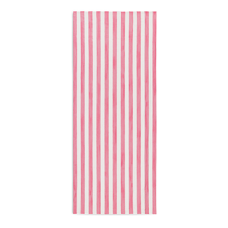 Stripe Linen Tablecloth, 300cm x 165cm, Rose Pink-0