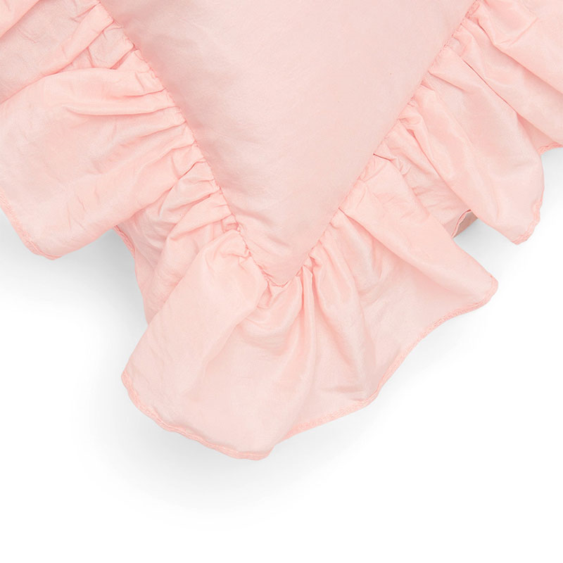 Lohini Ruffle Cushion, 42cm x 42cm, Salt pink-3