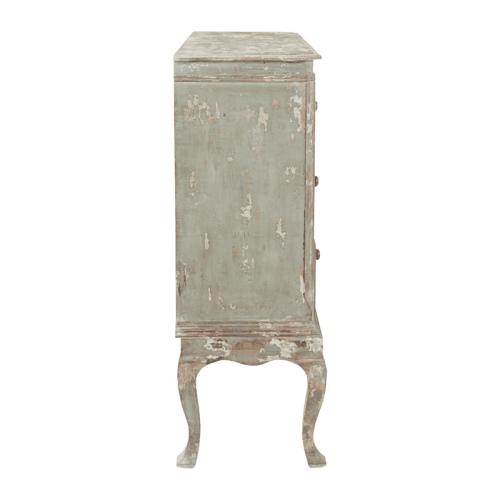 Hopkirk Chest of drawers, W102 x D37 x H101cm, distressed blue-3