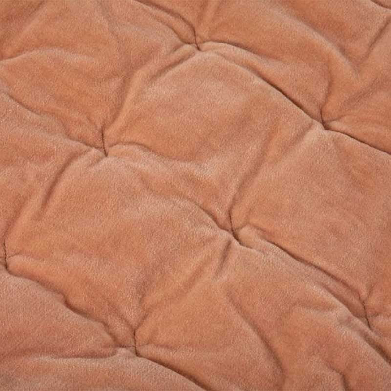 Velvet Double / King Quilt, Dusky Pink-2