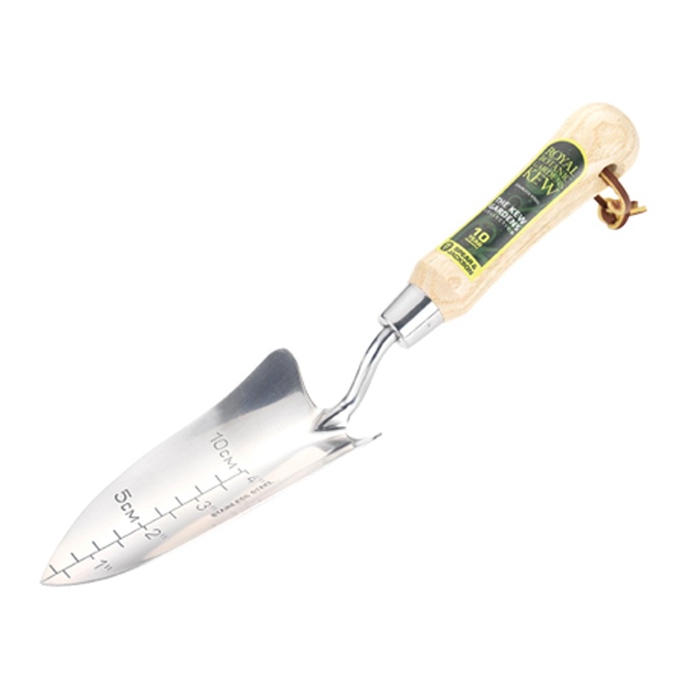 Transplanting trowel, H32 x W6.5cm, Natural/Silver-0