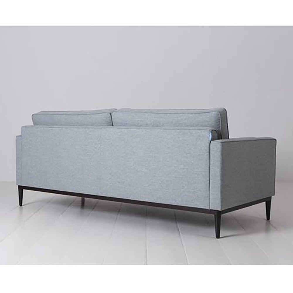 Model 02 3 Seater Linen Sofa, Seaglass-2