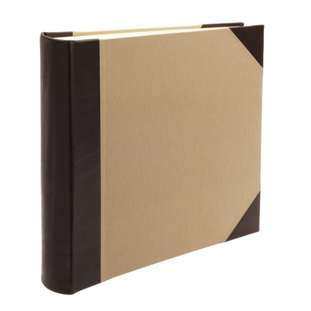 Safari Half Bound Square Photo Album, 36.5 x 36.5cm, Mocha-0