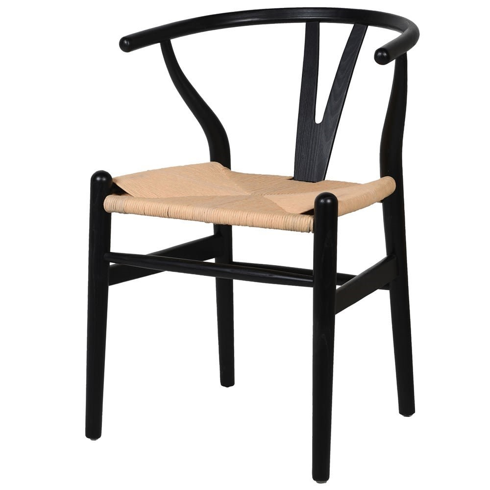 Chair, H77.5 x W56 x D54cm, Black-1