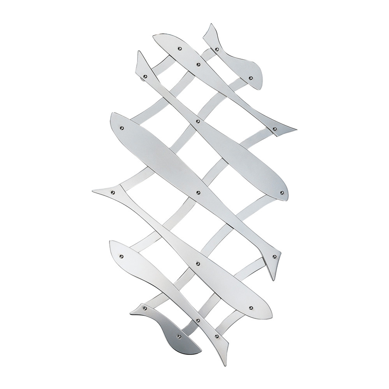 Pescher by Donato D'Urbino & Paolo Lomazzi Extendable trivet, 51 x 19cm, Stainless Steel-0