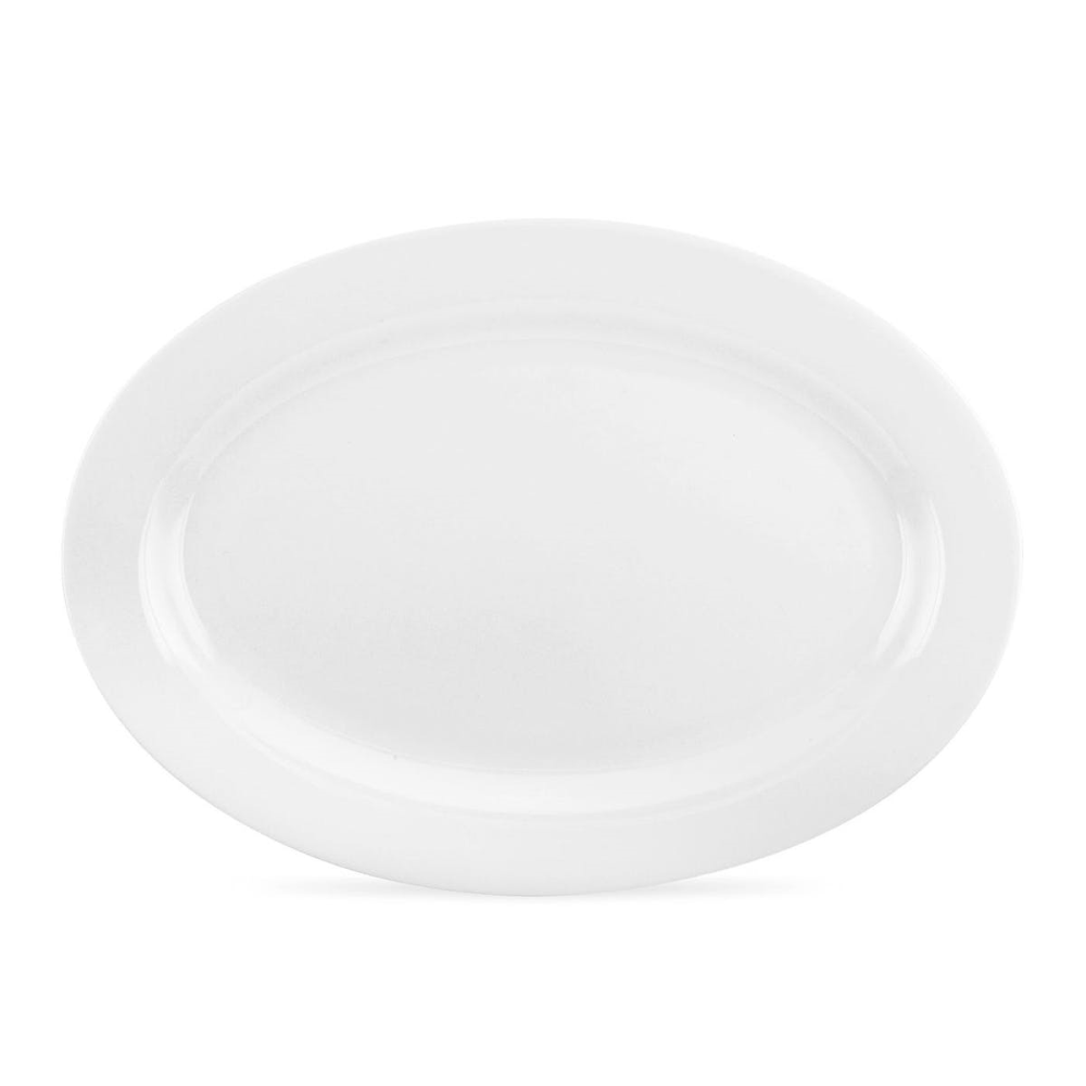 Serendipity Oval Platter, D30cm, White-0