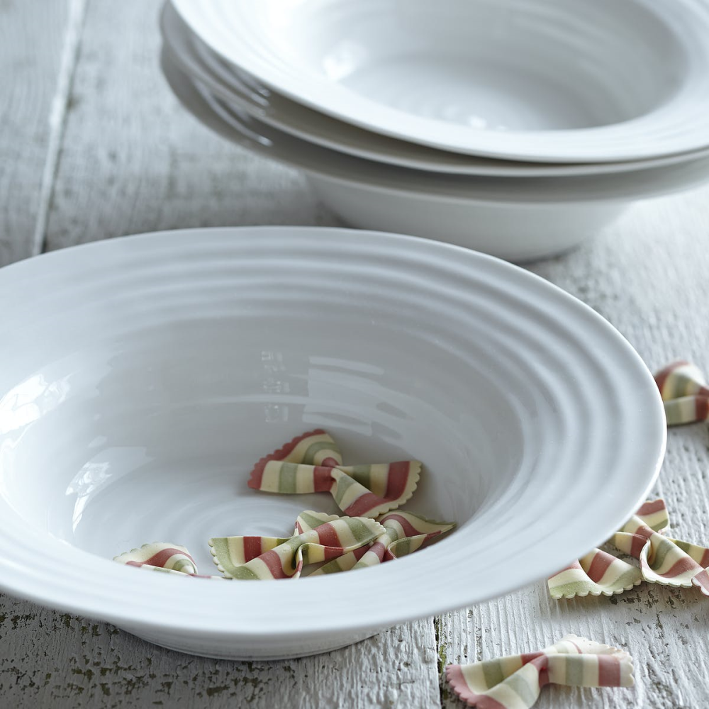 Ceramics Pair of bistro bowls, 26.5cm, White-1