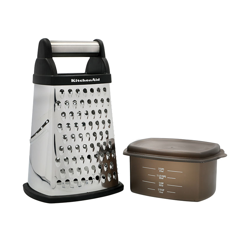 Universal Box Grater with Measuring Cups-2