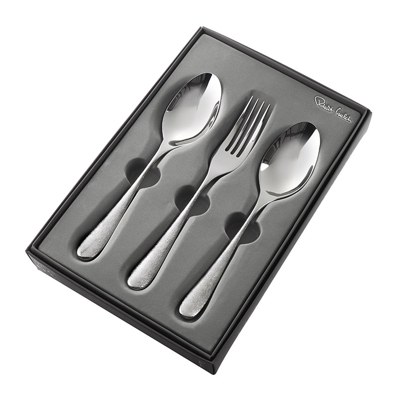 Sandstone 3 Piece Serving Set, Stainless Steel-1