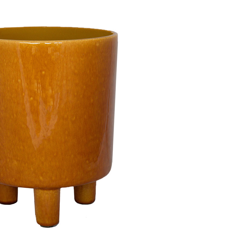 Pisa Planter, H20 x W24 x D24cm, Mustard-4