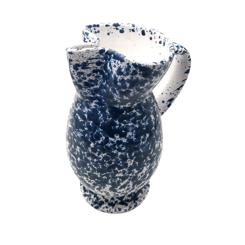 Splatter Jug, H23cm, Blue-2