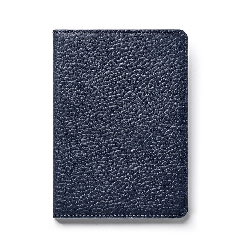 Passport Cover with Card Slots, H14 x W10cm, NavyPebble-1