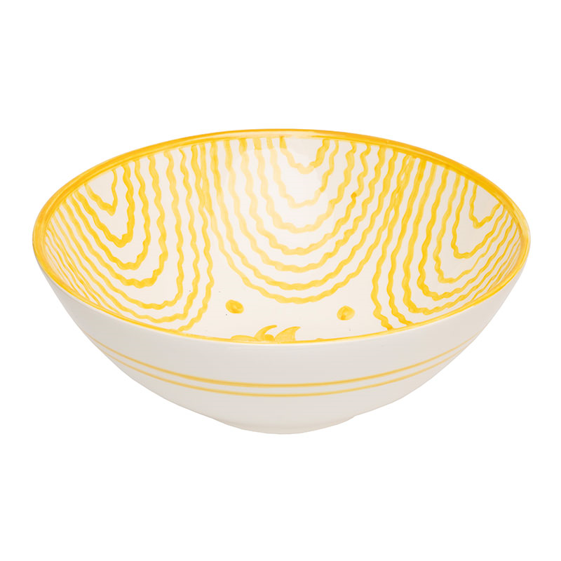 Flor Serving Bowl, D31cm, Yellow-3