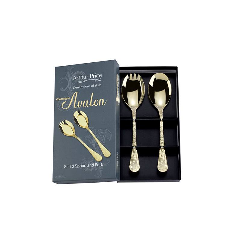 Avalon Salad Servers, L23.5cm, Champagne-0