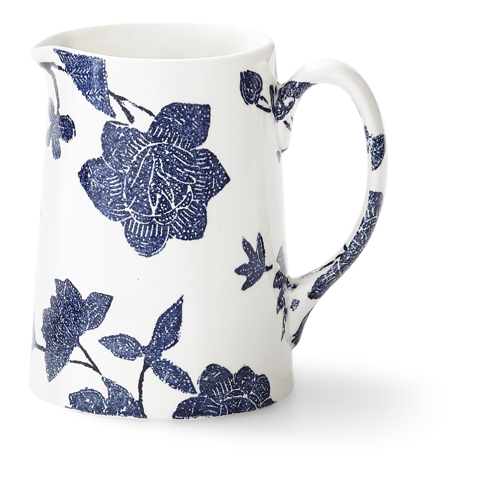 Burleigh - Garden Vine Tankard creamer, 8 x 10 x 10.5cm - 160ml, Indigo-0