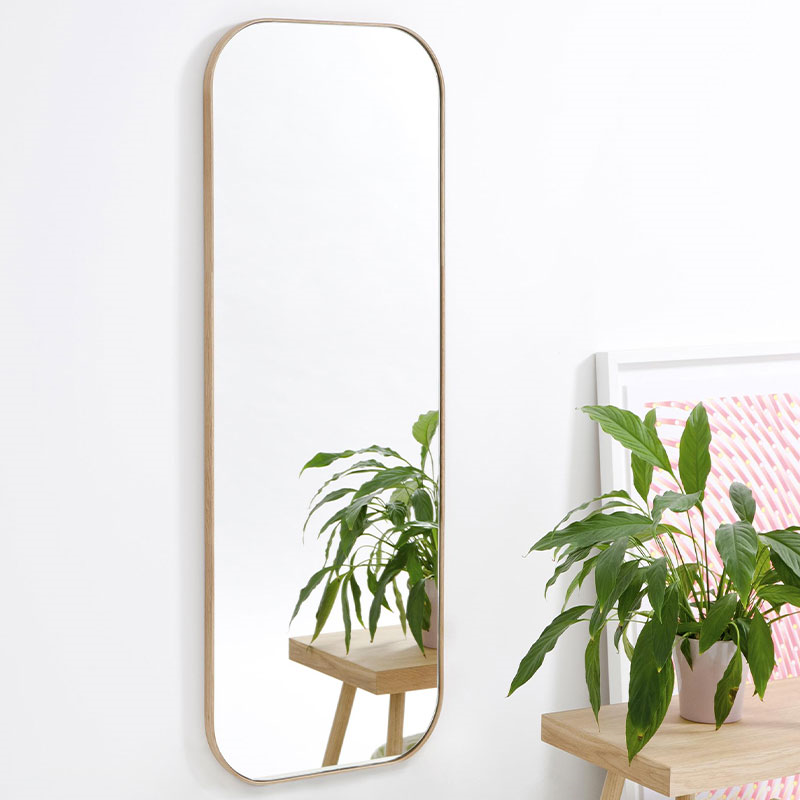 Gaze Mirror, H114 x W41cm, Oak-0