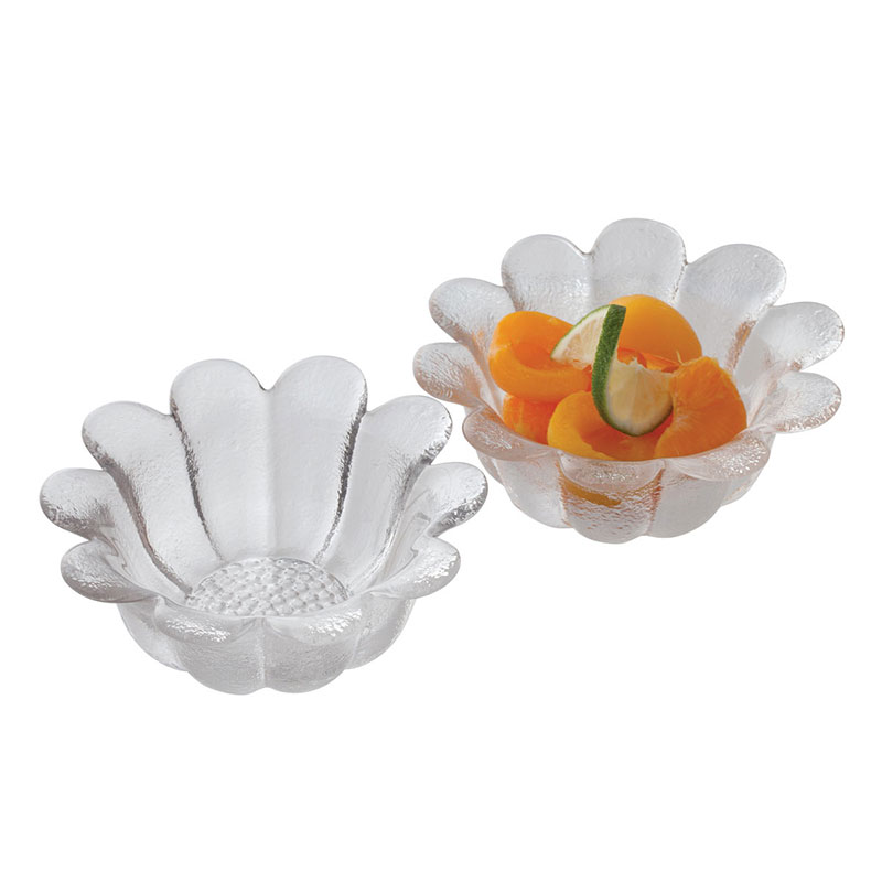 Daisy Set of 2 Dishes, D18cm, Clear-5