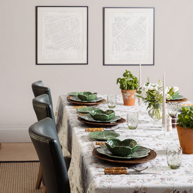 Hellebore Ruffle Tablecloth, 300 x 170cm, Multi-5