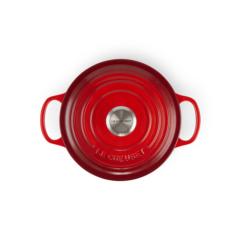 Signature Cast Iron Round casserole, 20cm - 2.4 litre, Cerise-1