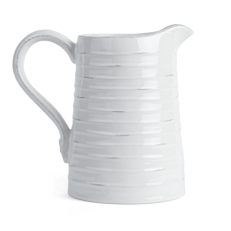 Bowsley Tall Jug, 1.7L, White-1