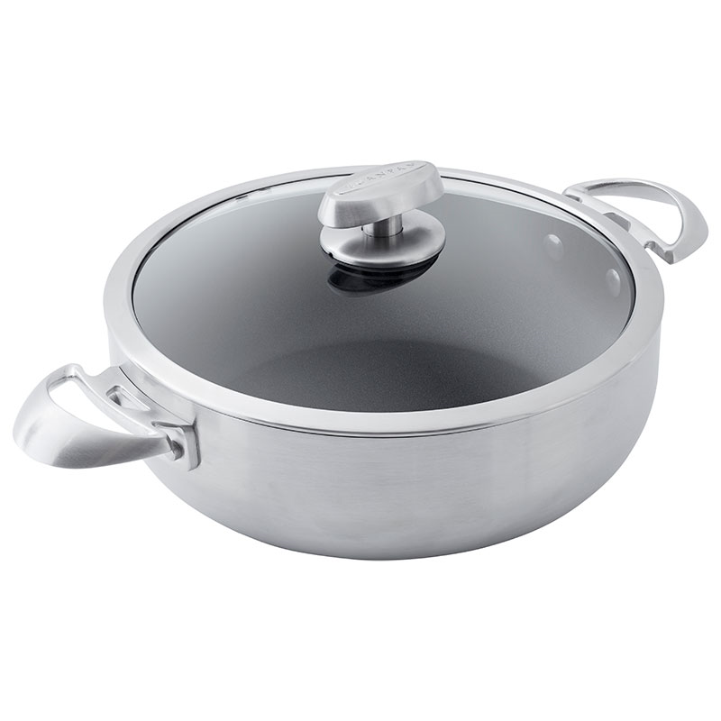 CS+ Low Casserole with Lid, 26cm, Stainless Steel-3