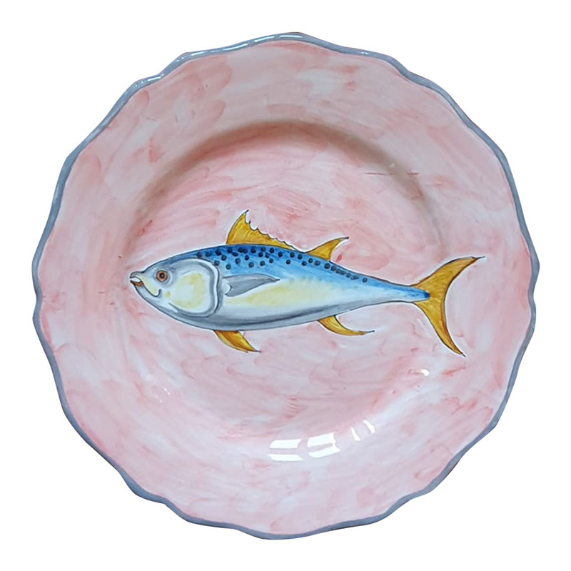 Fish Plate, D28cm, Pink-0