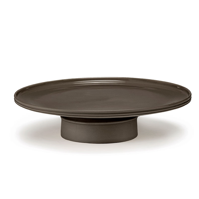 Dune Cake Stand, D33cm, Slate-0