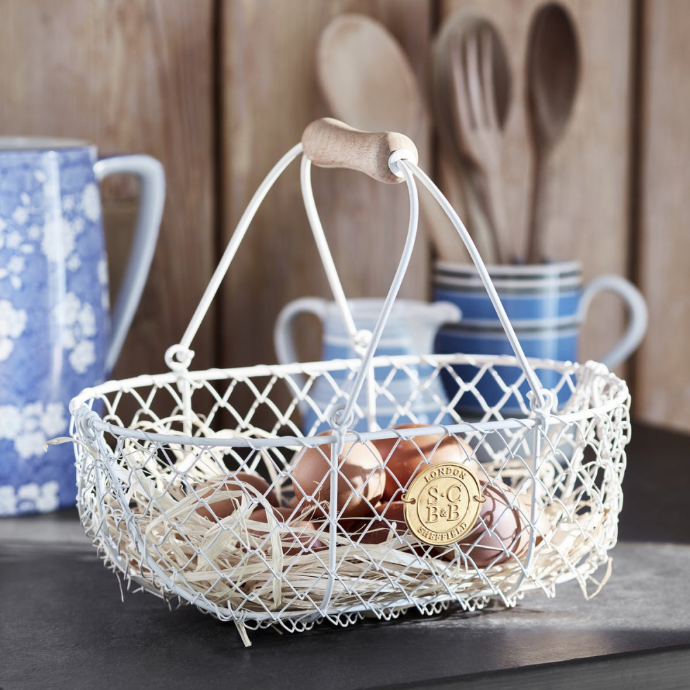 Harvest Basket, H21 x W18cm, Cream/Brown-1