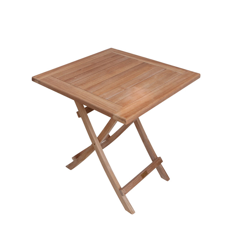 Iris Square Folding Table, L70 x W70cm, Teak-1