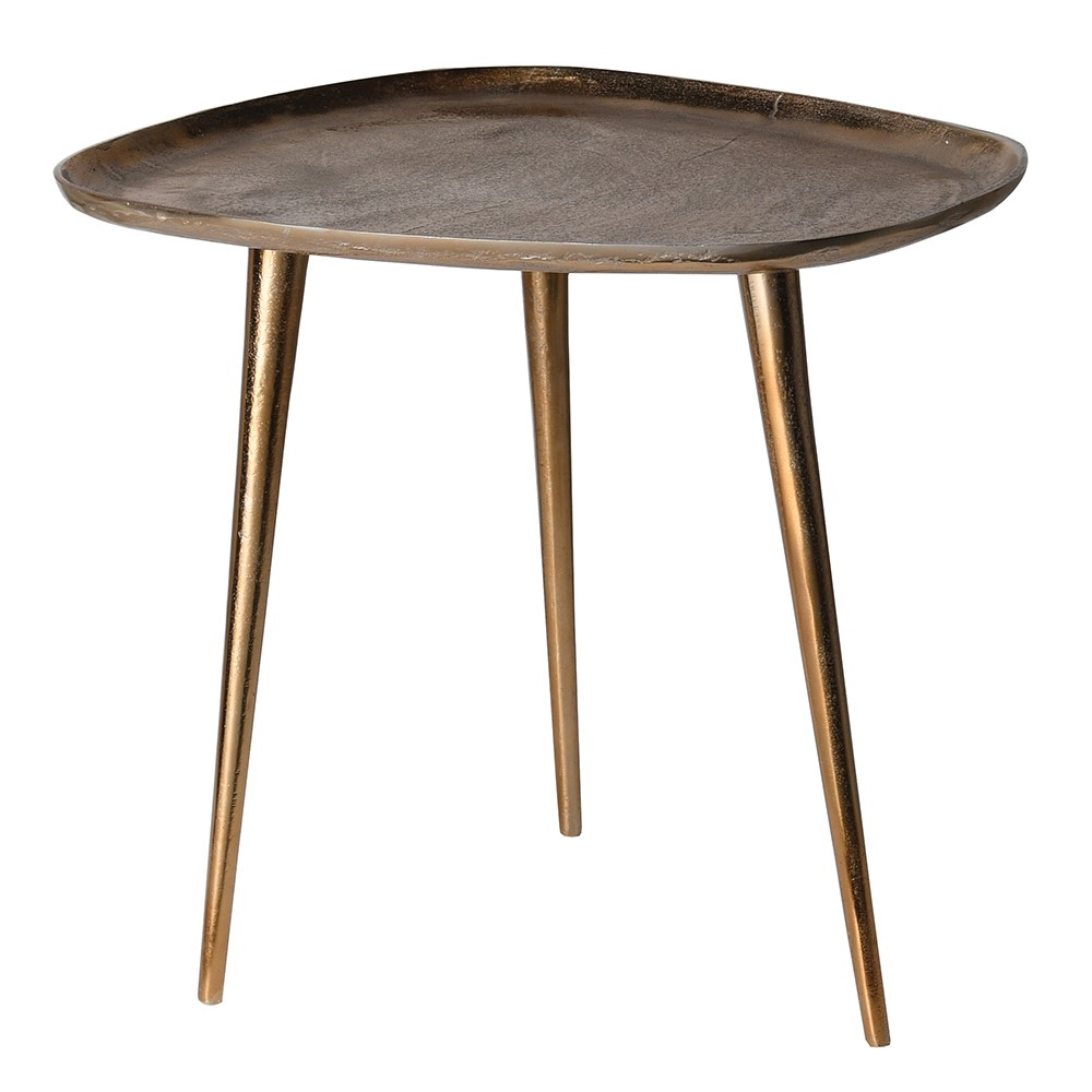 Tripod Side Table, Brass-0