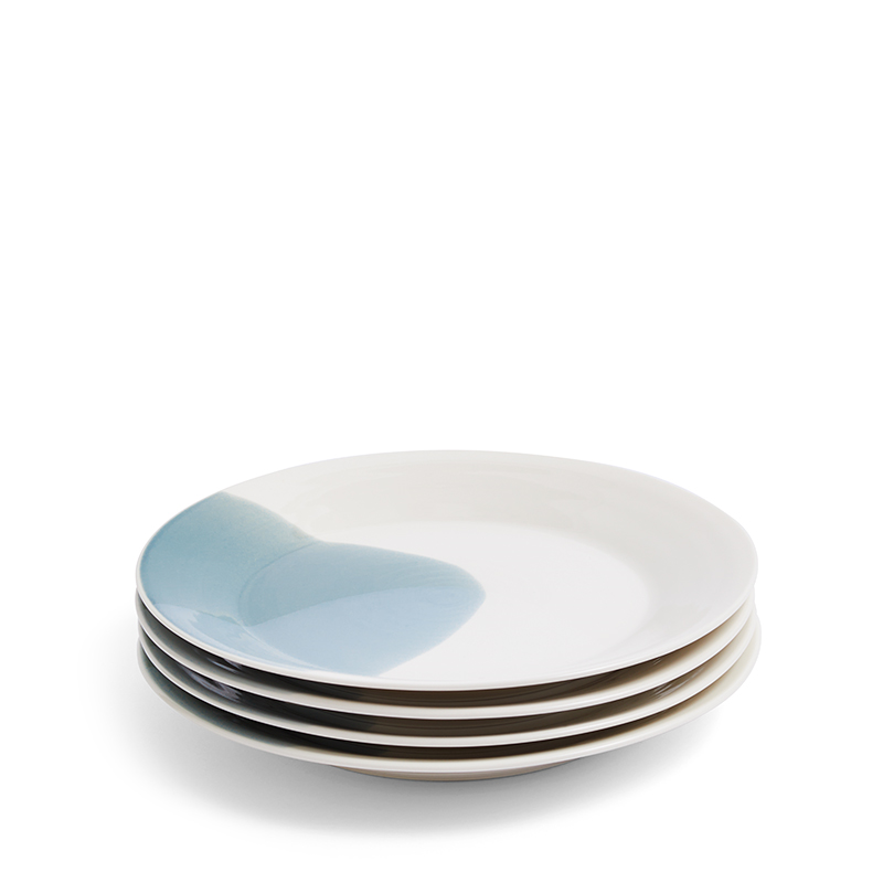 Signature 1815 Set of 4 Plates, D24cm, Blue-1