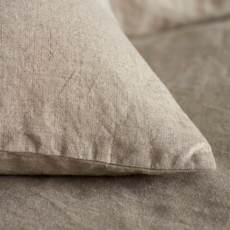 Linen Duvet Cover, Double, Natural-1