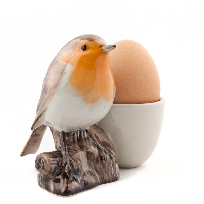 Robin Egg Cup, H9cm, Brown-2