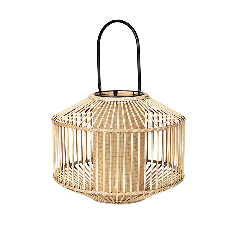 Flax Lantern, D45 x H35.5cm, Natural-0