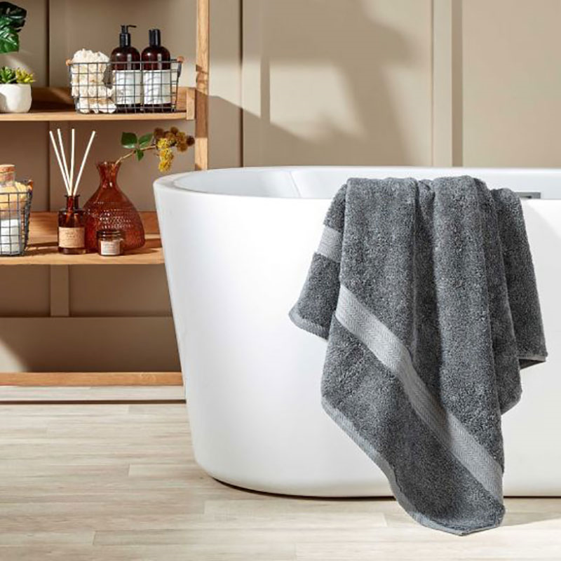 Renaissance Bath Towel, Ash Grey-1