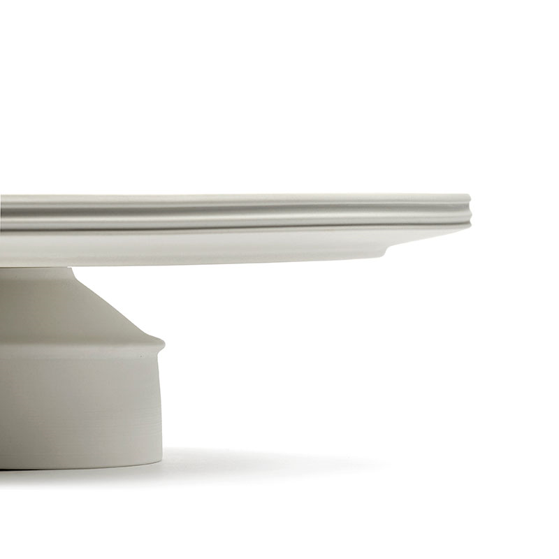 Dune Cake Stand, D33cm, Alabaster-5