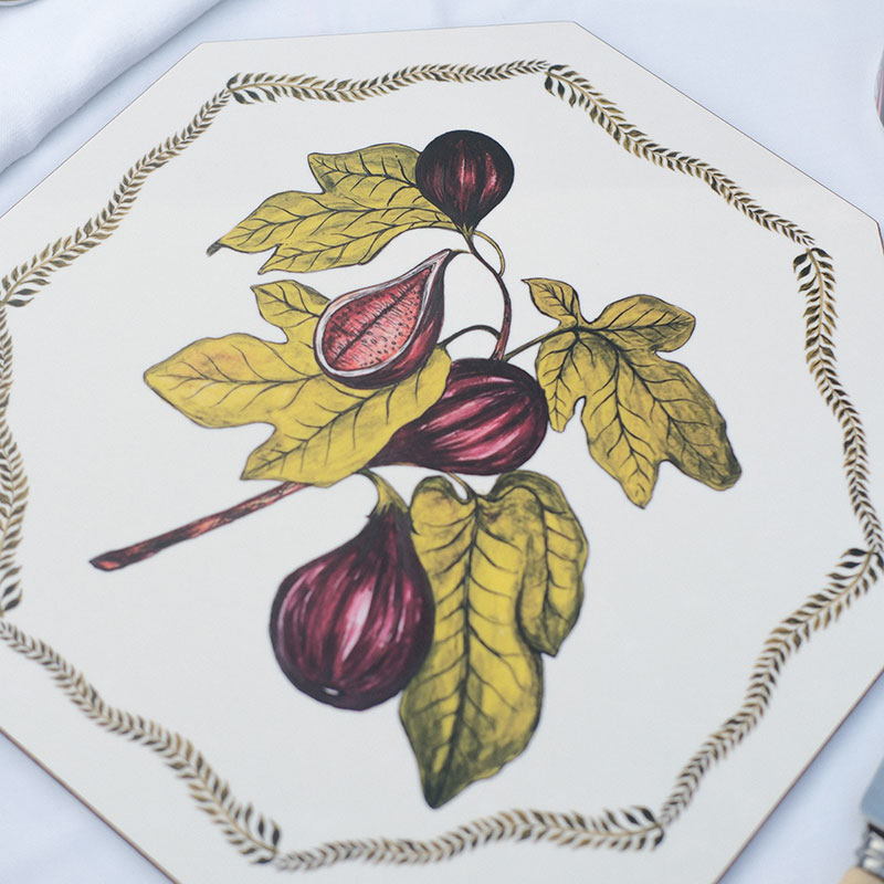 Bell Hutley Table Mat, 28 x 28cm, Figs-5