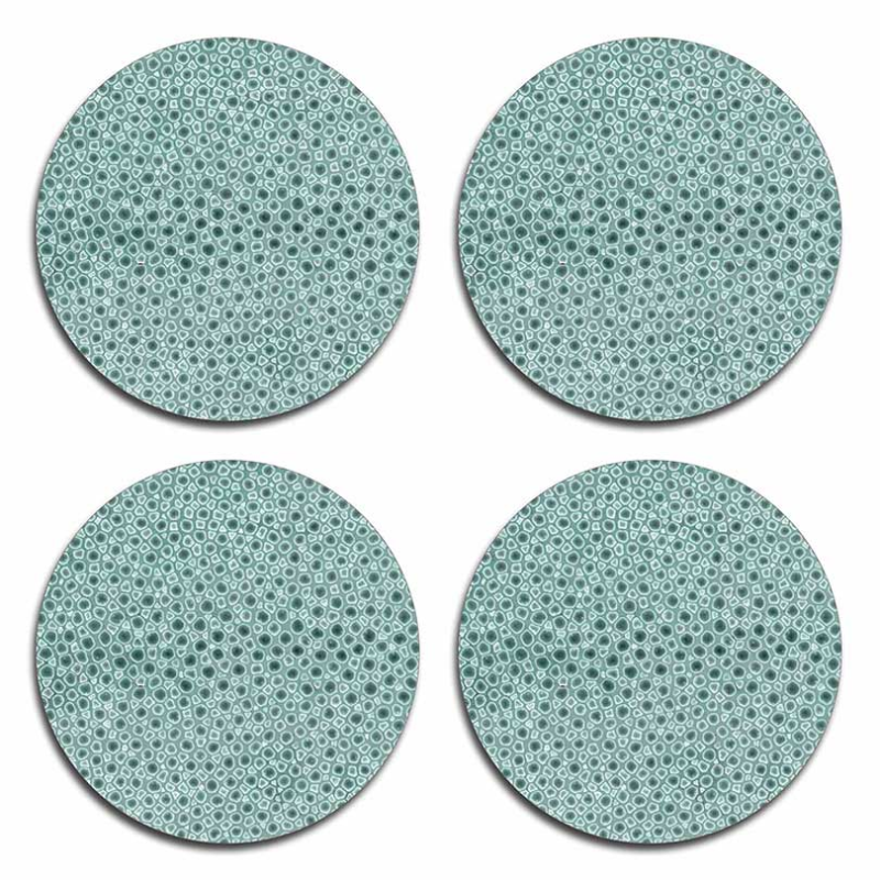 Shagreen Set of 4 Round Coasters, D10cm-2