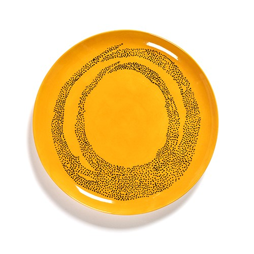 Ottolenghi Medium serving platter, D35, Yellow And Black-0