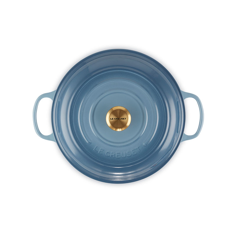 Signature Cast Iron Shallow Casserole, 30cm, Chambray-3